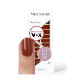 Buy Original Miss Sophie Nagel Rusty Red 24 Ultra-Thin Nail Polish Strips - Perfect for Natural Acrylic Gel & Shellac Nails - Fast International Shipping - Buy Online on GoSupps.com