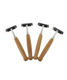 Healeeved Bamboo Grip Back Trimmer - 4-Piece Men's Shaving Tool Set for Easy Back Grooming - Buy Online on GoSupps.com