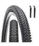 2 Pack Folding Replacement Bike Tires 24/26/27.5/29 X 1.95/2.125 Inch with Tire Levers - Mountain Bike MTB - Buy Online on GoSupps.com