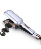 32mm Aima Beauty Twins Mermaid Hair Waver - Anti-Scald Curling Iron for Beach Waves | 1.25 Inch Dual Barrel | Fast 15S Heating - Perfect for All Hair Types (Light Purple - Buy Online on GoSupps.com