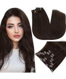 Buy 14-Inch Darkest Brown Clip-In Hair Extensions | Remy Human Hair - CP Clip Extensions - Buy Online on GoSupps.com