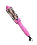 K&K 1.5" Ceramic Tourmaline Ionic Curling Iron - Rose Red Thermal Brush Dual Voltage Volumizer 350 F Non-Damaging Heat | International Shipping Available - Buy Online on GoSupps.com