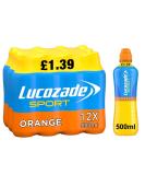 Lucozade Sport Isotonic Drink Orange 500ml (12) - Buy Online on GoSupps.com