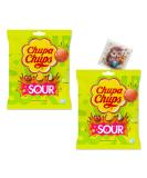 Chupa Chups Sour Lollipops - 20 Lollies (2x10) Iconic Flavours: Cherry Apple Lemon | Kids Treats Fruit Assortment Bulk Candy | Ideal for Sharing | Includes Jaspem Greeting Card - Buy Online on GoSupps.com