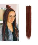 20 Inch Synthetic Dreadlocks Extensions - 20 Strands/Pack Soft Crocheted Braided Hair Reggae Hippie Style - Color 350# - Buy Online on GoSupps.com