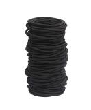 120 pcs Black Hair Elastics for Thick and Curly Hair - No Metal Ties Value Pack (3mm) - Buy Online on GoSupps.com