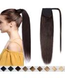 Premium 40cm Dark Brown Pference Clip-in Ponytail Hair Extension - Real Soft Braid 80g #02 - Buy Online on GoSupps.com