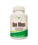 Organic Sea Moss Capsules - 1310 mg - 60 Organic Irish Moss Bladderwrack & Burdock | Vegan Wellness Supplement - Buy Online on GoSupps.com