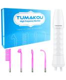 Buy Tumakou High Frequency Stab Face Device - Purple Acne Treatment Wrinkle Reduction & Skin Tightening - 4 Argon Rods Facial Therapy Massage Tool - Buy Online on GoSupps.com