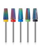 Mesee 5 Pieces Nail Drill Bit Set 2.35mm Shank Tungsten Steel Tapered Barrel Nail Drill Bits Acrylic Nail File Cuticle Drill Bits for Manicure Pedicure Art Polishing Cuticle Removal - Buy Online on GoSupps.com