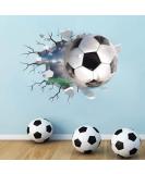 TOARTi 3D Football Wall Stickers Football Stickers for Bedrooms for Boys Soccer Football Vinyl Wall Art Decal for Teenagers Boys 3D Bedroom Accessories - Buy Online on GoSupps.com