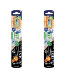 Dr. Best Vibration Junior Toothbrush - Soft Pack of 2 for Thorough Cleaning | International Shipping Available - Buy Online on GoSupps.com