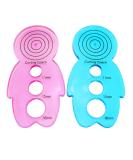 ZYAMY 2pcs Quilting Curling Coach Paper Quilting Tools - Origami Rolling DIY Grooving Tools in Blue and Red - Buy Online on GoSupps.com