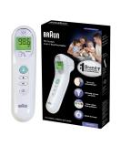 Buy Braun No Touch 3-in-1 Thermometer | Accurate Forehead Liquid & Food Temp Measurement | Color Coded Fever Guidance for All Ages - Buy Online on GoSupps.com