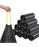 Buy Tear-Resistant 120L Black Garbage Bags with Drawstring - 100% Recycled - XXL Sizes Available (50-1000 Bags) | Eco-Friendly eCommerce - Buy Online on GoSupps.com