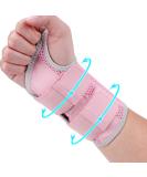 Ztl Carpal Tunnel Wrist Brace for Pain Relief - Adjustable Breathable Splint for Tendonitis & Arthritis (Right Hand Pink S/M) - Buy Internationally - Buy Online on GoSupps.com