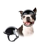 Namsan pet helmet cool motorcycle dog heal from acrylic nitril buttodes styrene no pressure on the ear dog hut head protection Head protection dog protection helmet for cycling outdoor activities (black) m black - Buy Online on GoSupps.com