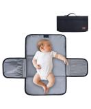 Gloppie XXL Waterproof Baby Wrap & Changing Pad - Compact Diaper Mat for Babies & Toddlers | Portable Travel Winding Mat - Black - Buy Online on GoSupps.com