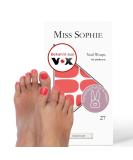 Original Miss Sophie Pedi Wraps - Coral Crush | 27 Ultra-Thin Nail Polish Stripes for Natural Acrylic Gel & Shellac Nails | International Shipping Available - Buy Online on GoSupps.com