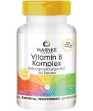 Vitamin B Complex | High-Dose Vegan Supplement | 200 g Biotin & 150 g Folic Acid | All B Vitamins | 100 Tablets | Warnke Vital Substances - German Pharmacy Quality - Buy Online on GoSupps.com