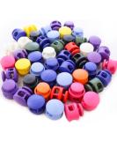 NODG 50 Pcs Assorted Colors Round Ball Cord Lock Toggle Stoppers for Drawstrings Bags - Plastic Lanyard Fastener Clips - Buy Online on GoSupps.com