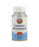 Kal Turmeric Resveratrol Tablets - 30 Count | Complete Antioxidant Support - Buy Online on GoSupps.com