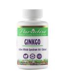 Paradise Herbs Ginkgo Biloba - 60 Vegetarian Capsules for Cognitive Support - Buy Online on GoSupps.com