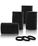 100PCS Black Hair Ties for Women, Seamless Cotton Hair Bands, No Crease No Damage Hair Tie for Thick Thin Hair, Soft Ponytail Holders Hair Accessories for Girls - Buy Online on GoSupps.com