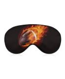 Buy American Football Fire Flames Sleeping Mask - Adjustable Soft Eye Mask for Men Women Boys & Girls | Light-Blocking Blindfold for Comfortable Sleep - Buy Online on GoSupps.com