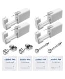 Piercing Kit: 2 Pack Nose & 2 Pack Ear Piercing Set, Simple & Safe for Beginners - Silver - Buy Online on GoSupps.com