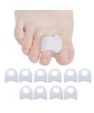 Sumiwish Gel Toe Separators 10 PCS - Bunion Corrector & Toe Straightener - Big Toe Spacer for Bunion Pain Relief - White - Buy Online on GoSupps.com