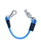 Buy 60 cm Blue Transport Elastic Binding Trick Rubber Binder with Panic Hook & Bull Snap - Ideal for Equestrian Horse Trailers & Stables - Buy Online on GoSupps.com