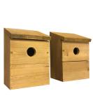 Wooden Multi-Hole Wild Bird Classic Nest Box Birdhouse (Pack of 2) - Buy Online on GoSupps.com