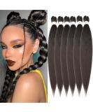 Easy Braid Pre-Stretched 20 Inch Braiding Hair Extensions Yaki Textured Crochet Synthetic Hair (6 Packs 4#) for Hot Water Setting - Buy Online on GoSupps.com