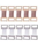 10Pcs Bandage Wrap Clips Kit - White/Coffee Stretch Metal Fixation Clamps for Sports & Elastic Bandages - Durable Easy to Use - Buy Online on GoSupps.com