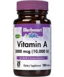 Bluebonnet Nutrition Vitamin A 100 Softgels - Immune Support & Eye Health - Buy Online on GoSupps.com