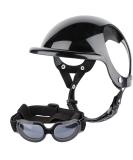 Dog Helmet And Goggles Set Pet Helmet And Goggles For Dogs Dog Sunglasses Adjustable Dog Hats Head Guard For Small Medium And Large Dogs S//L S code sports helmet +02 black - Buy Online on GoSupps.com