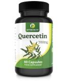 Quercetin 700mg Capsules - High Strength & Naturally Rich in Bioflavonoids | 60 Capsules - Buy Online on GoSupps.com