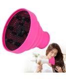 Universal Silicone Hair Dryer Diffuser Attachment - Portable Folding Pink Diffuser for Most Hair Dryers | Caredgo - Buy Online on GoSupps.com