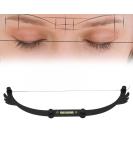 Bow Line Ruler - Foldable Eyebrow Makeup Ruler & Mapping Tool Kit for Microblading | Permanent Makeup Precision (Black - Buy Online on GoSupps.com