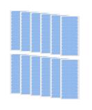 288 Pcs Hair Extension Tapes Hair Tapes for Extensions 12 Pieces Double Sided Extension Tape Replacement for Hair Extensions (4x10cm Blue) - Buy Online on GoSupps.com