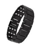 Jeracol 99.99% Solid Copper Magnetic Bracelet for Men | 3X Ultra Strength Magnets (3500 Gauss) | Adjustable Size | Jewelry Gift Box | Black - Buy Online on GoSupps.com