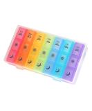 Weekly Pill Organizer3-Times-A-Day 7 Day Pill Box Large Compartments Moisture-Proof Pill Case Medication Reminder Portable Travel Container for Vitamins Fish Oil Compartments Supplements - Buy Online on GoSupps.com