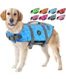 Emust Dog Chest Reflective & Adjustable Protective Vest - Buoyant & Rescue Handle for Swimming - XL Blue - Buy Online on GoSupps.com