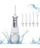 Water Dental Flosser - Cordless Oral Irrigator Portable USB Rechargeable IPX6 Waterproof 3 Gears for Home & Travel - 30 Days Use in 4 Hours - White/Grey - Buy Online on GoSupps.com