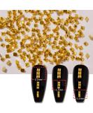 600Pcs Nail Art Punk Metalic Spike Studs Metallic Nail Art Punk Studs Rivets Manicure Gold Square Spike Studs Manicure Tips Nail Art Charms Nail Art Decoration Accessory-Solid - Buy Online on GoSupps.com