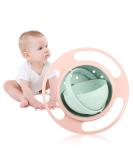 Universal Gyro Bowl - Leak-Proof 360 Rotating Magic Bowl for Toddlers - Spout-Proof & Fun Light Pink Design - Buy Online on GoSupps.com