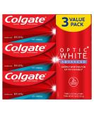 Colgate Optic White Advanced Toothpaste - 2% Hydrogen Peroxide  Icy Fresh  3-Pack | Teeth Whitening Formula - Buy Online on GoSupps.com