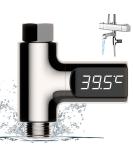 Molbory LED digital bath thermometer bath thermometer 5-85 real time water flow with 360 rotatable screen water thermometer baby shower thermometer thermometer bathroom bathroom - Buy Online on GoSupps.com