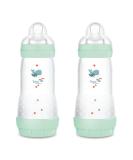 MAM Easy Start Anti-Colic Baby Bottle Set of 2 - SkinSoft Silicone Teat for 4+ Months - 320 ml - Shop Internationally - Buy Online on GoSupps.com